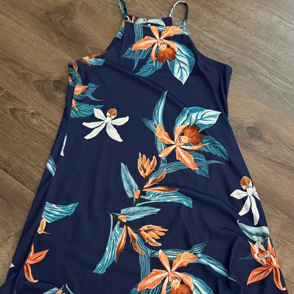 Floral Navy Mini Dress